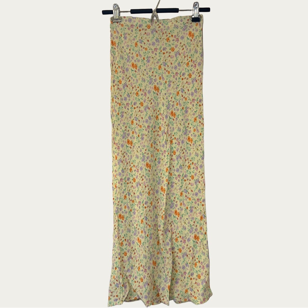 Wild Fable Multicolor Yellow Floral Maxi Skirt Y2K‎ Size XS